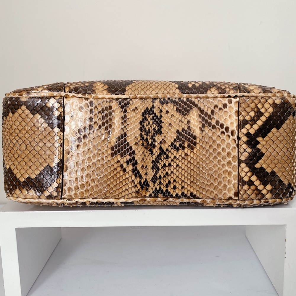 Ralph Lauren Collection Ricky Exotic Python Snake Skin Shoulder Crossbody Bag 5K - Picture 13 of 15